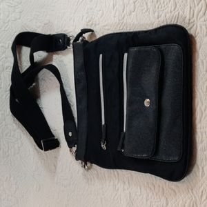 Chicos Multi Pocket Satchel Crossbody Bag